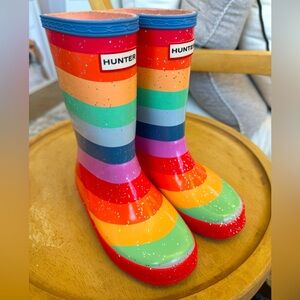 Hunter Boots Rainbow, size 12